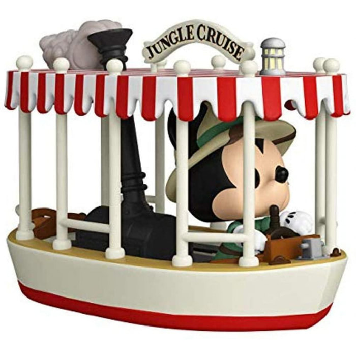 Jungle Cruise Funko POP Rides Vinile Figura Skipper Mickey con Barca 15 cm