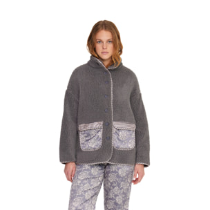 Giacca donna lisette in eco pelliccia e raso Noidinotte
