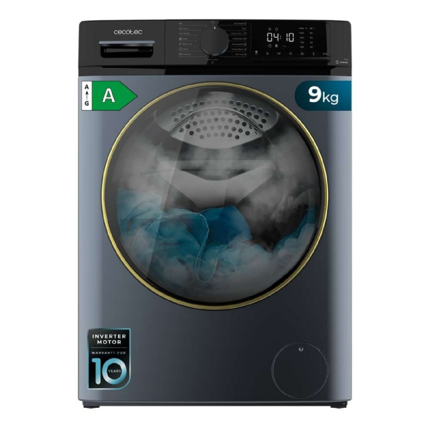 Cecotec Lavadora de carga frontal Bolero DressCode 9610 Inverter Ice Blue A