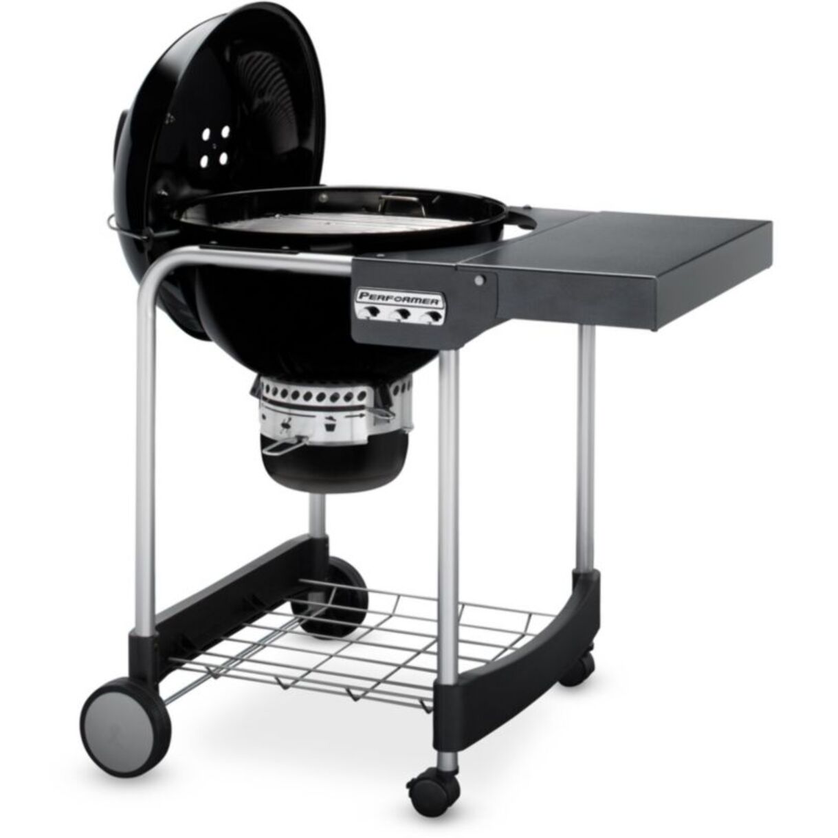 Barbecue charbon WEBER Performer GBS Charcoal Grill black sur chariot 57 cm