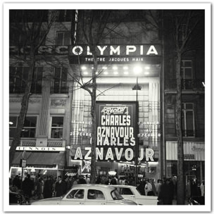 Affiche de Paris noir et blanc, L'Olympia Affiche seule