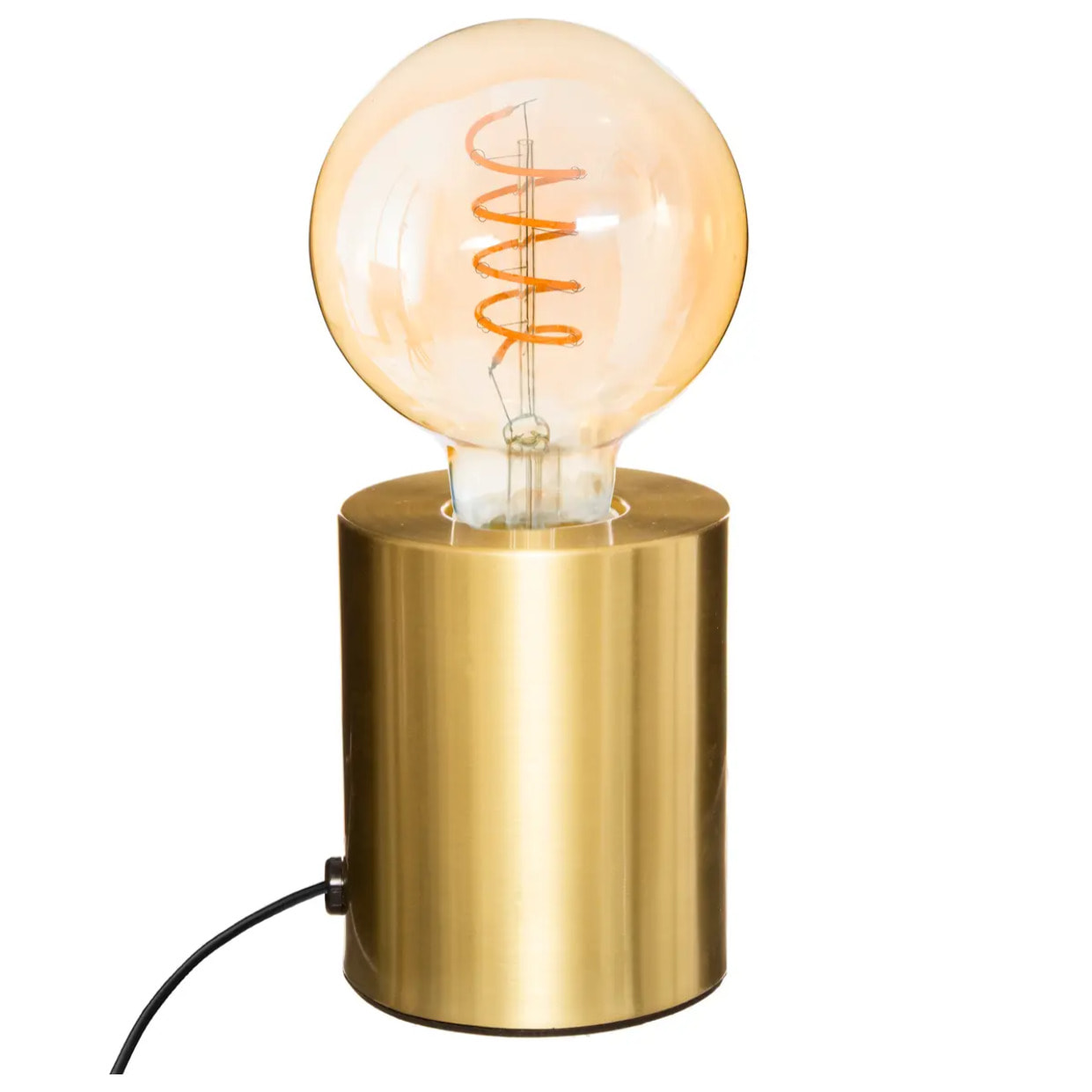 Lampe socle "Saba" doré H11cm