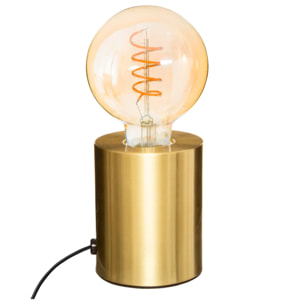 Lampe socle "Saba" doré H11cm