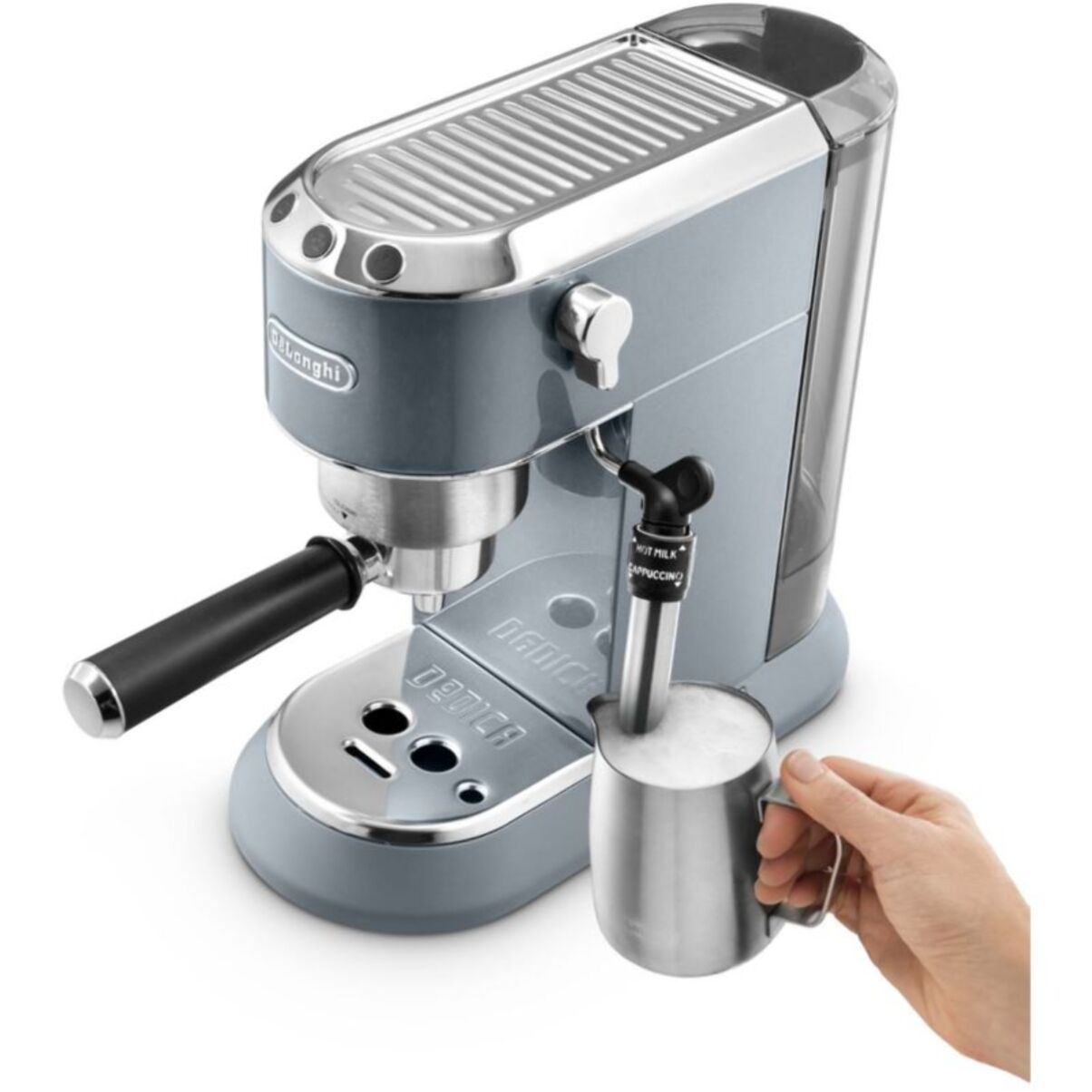Machine à expresso DELONGHI Dedica Arte EC785.AE bleu + kit barista