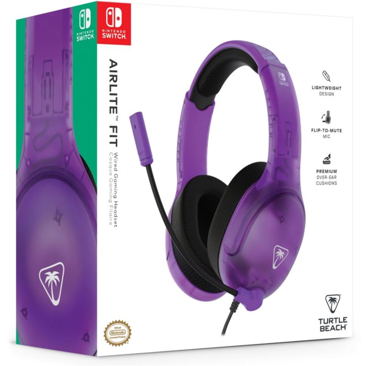 Casque gamer TURTLE BEACH Airlite Fit Ghost Purple