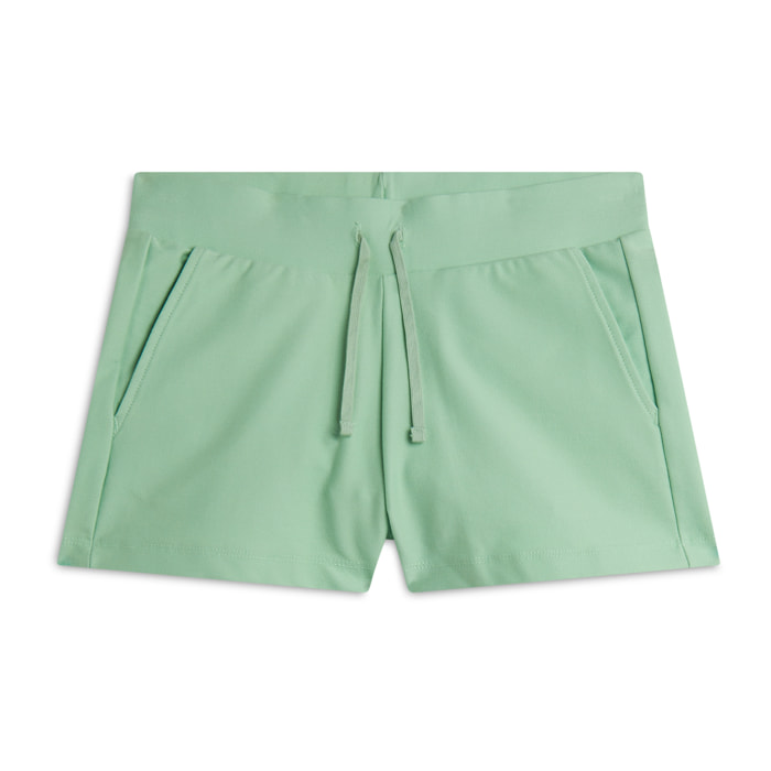 Shorts da donna con elastico e coulisse in vita