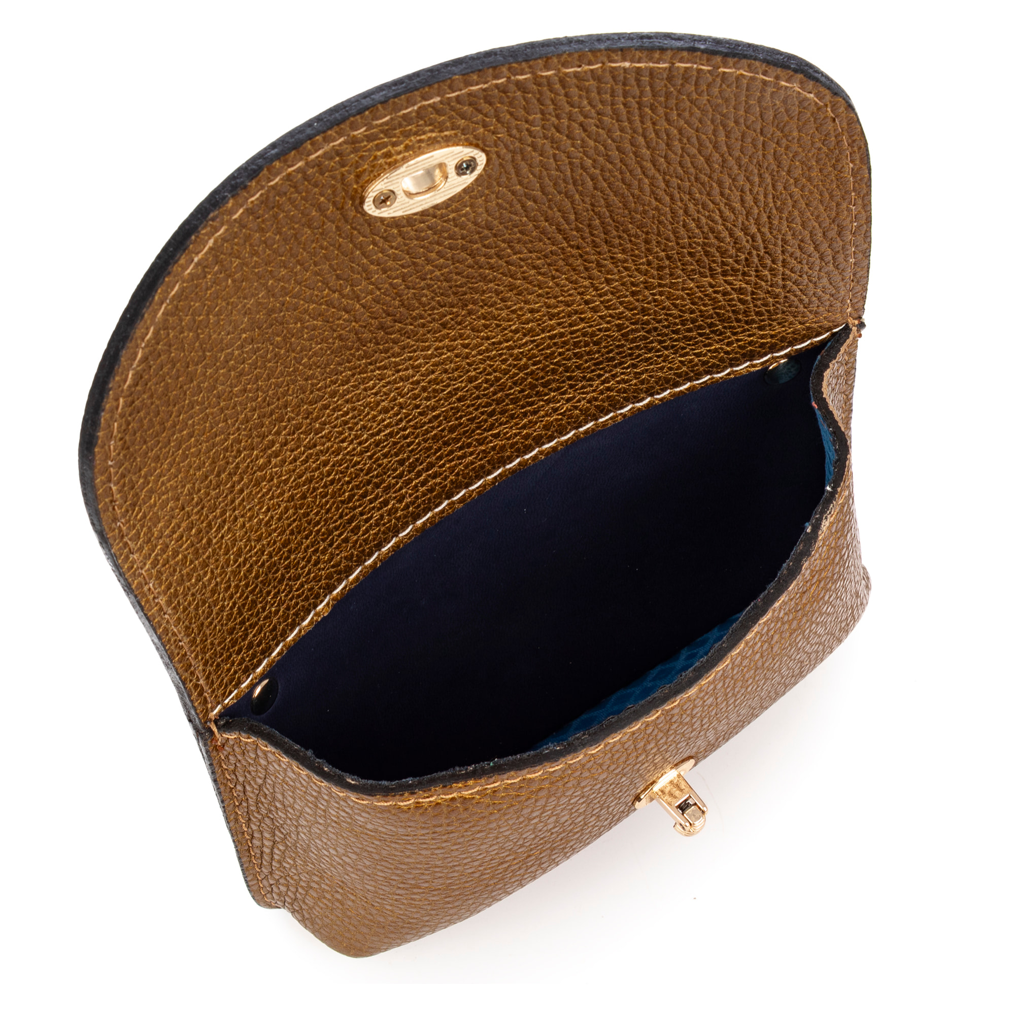 Aquilonia borsa a mano donna. Pelle autentica finitura Dollaro.