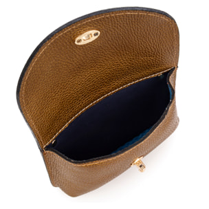 Aquilonia borsa a mano donna. Pelle autentica finitura Dollaro.