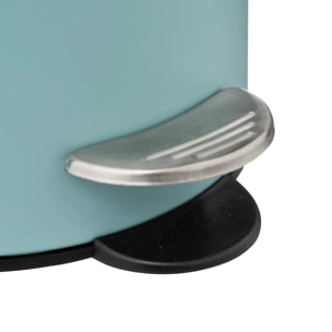 Poubelle métal soft close 3L "Colorama" bleu artic