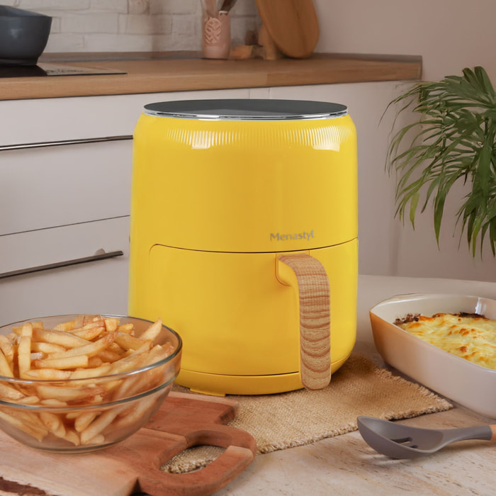 Friteuse sans huile 4,5L jaune COLORAMA