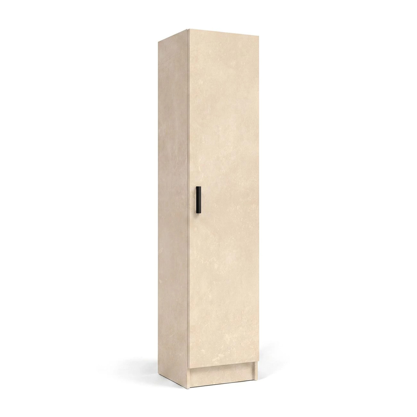 Armario de 1 puerta en efecto microcemento beige 37x180 cm Multi Useful Microcemento Beige