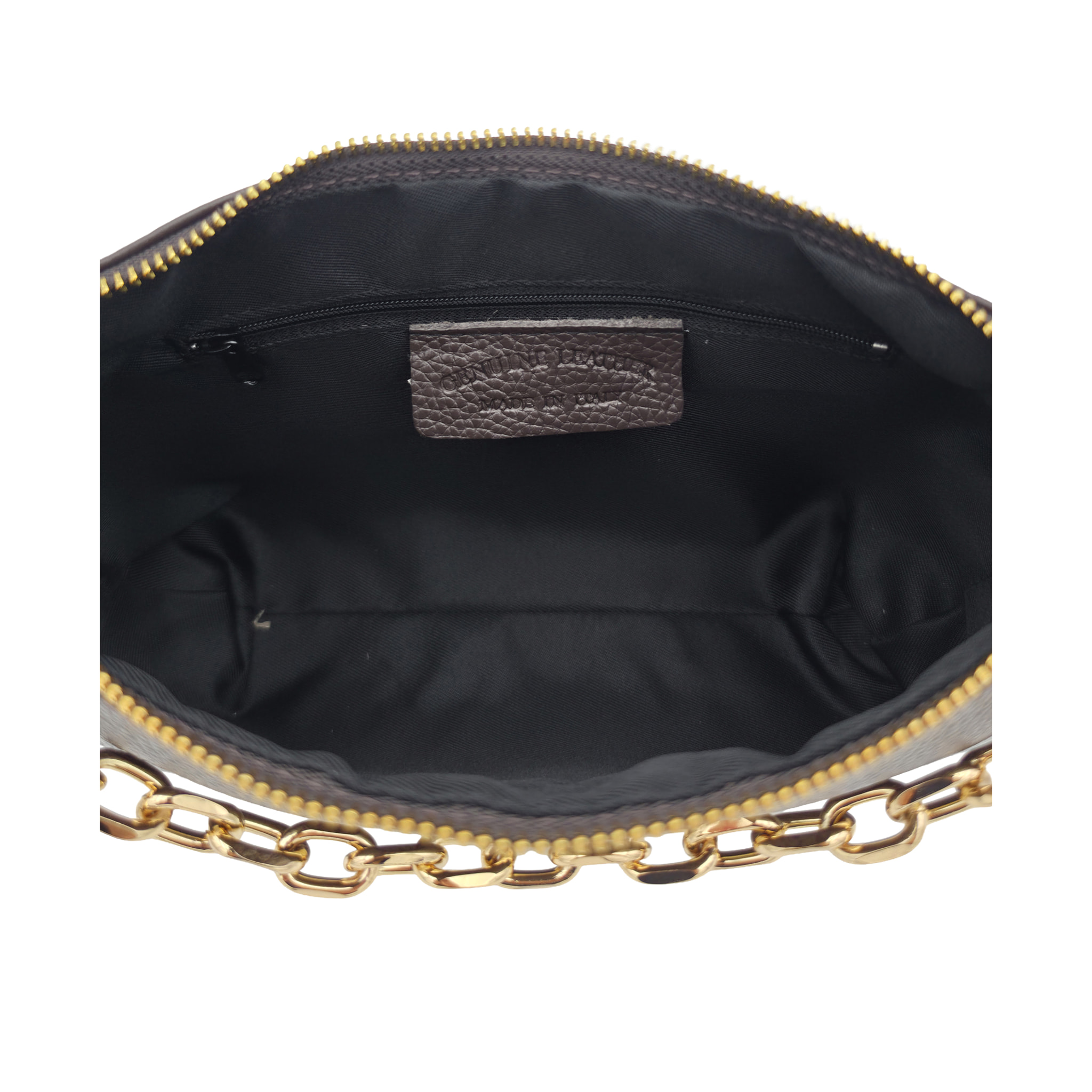 Borsetta a Tracolla Clutch in Vera Pelle Made in Italy