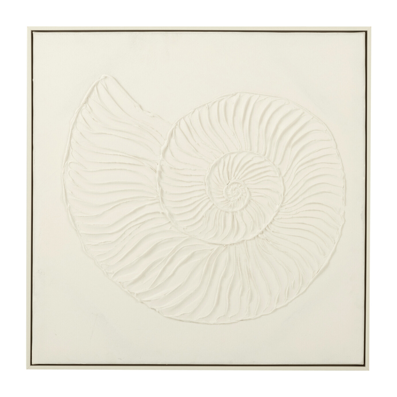 J-Line Peinture Coquille Acrylique/Toile Blanc