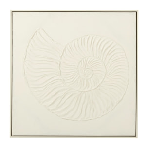 J-Line Peinture Coquille Acrylique/Toile Blanc