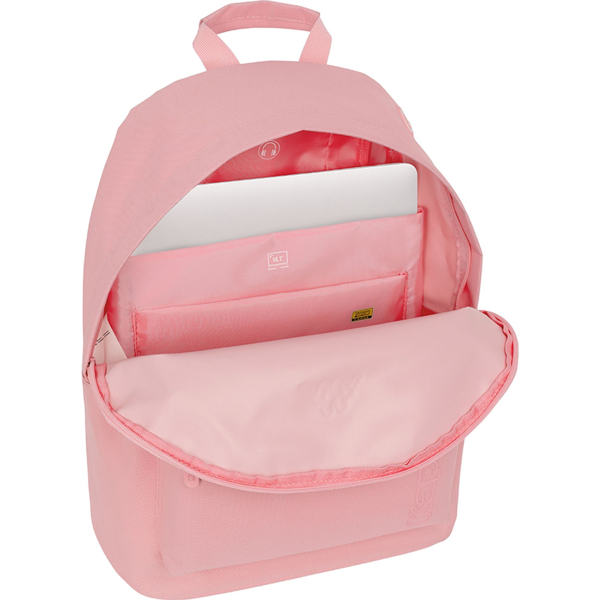 Mochila para portatil 14,1" kappa basics "rosa"