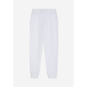 Pantaloni donna in heavy jersey stretch fondo a polsino