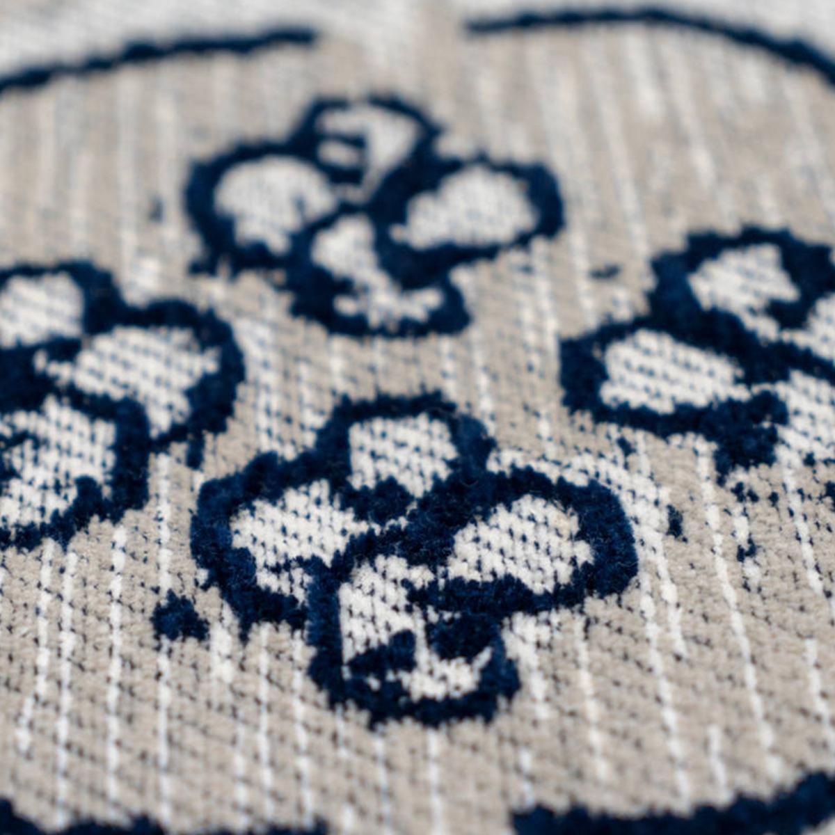 Tapis kilim fait à la main en coton motif géométrique NACU