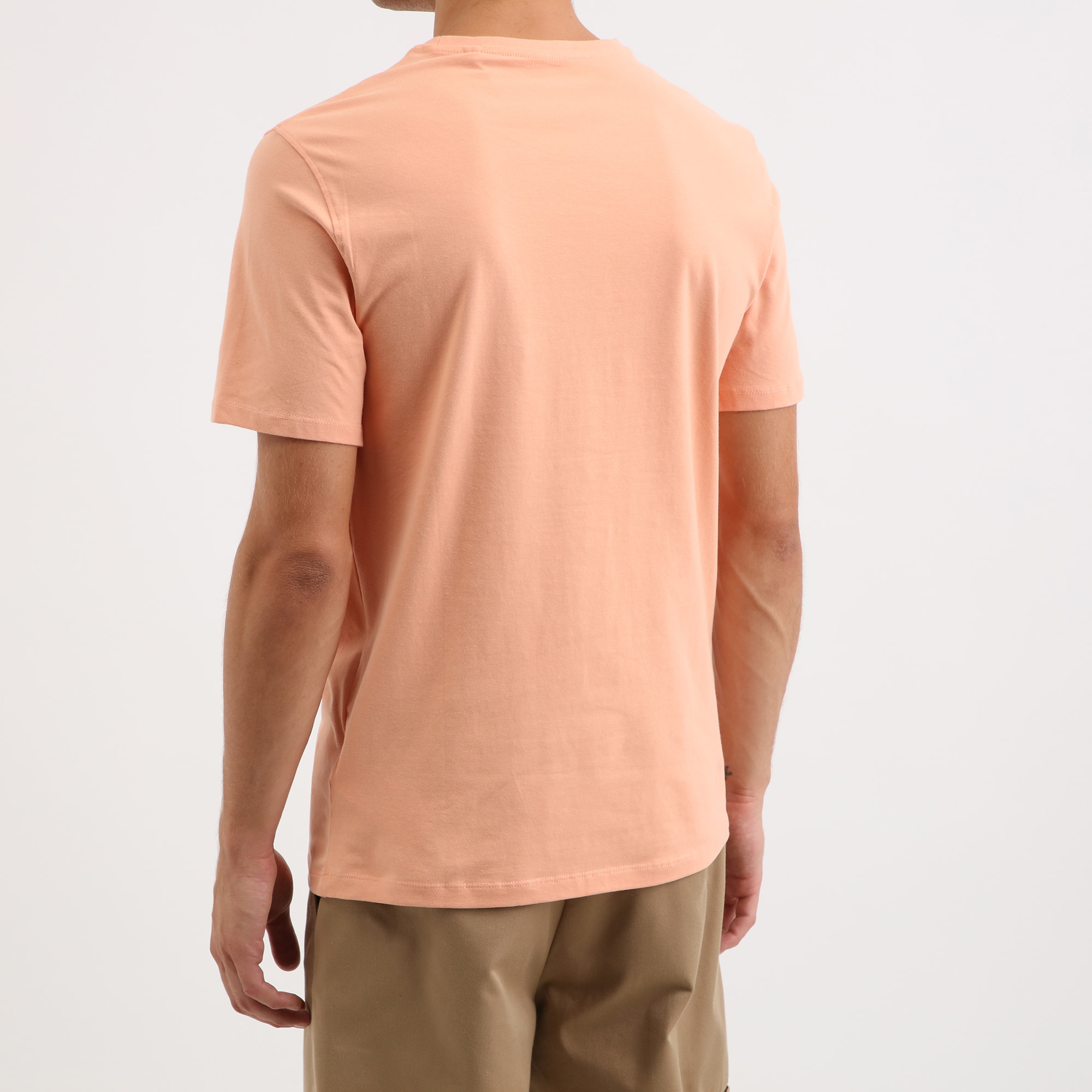 T-shirt Basic - logo - coton - orange clair