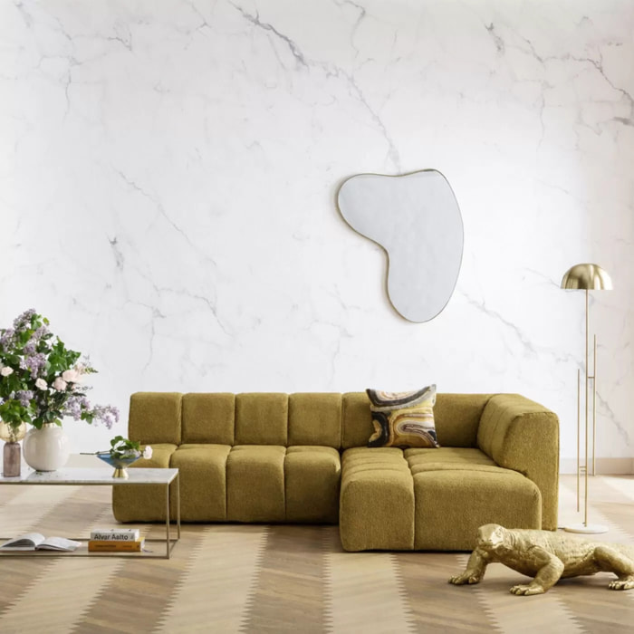 Canapé d'angle Belami droite kaki Kare Design