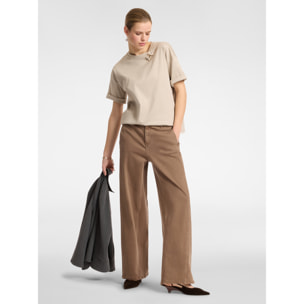 Elena Mirò - T-shirt con applicazioni - Beige