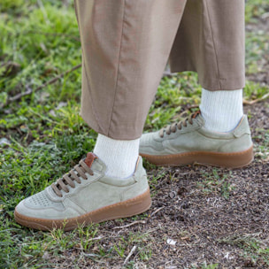 Zapatillas N5844S SILK SUEDE MENTA/ GEO color Menta