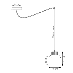 Lampada a sospensione KRU in acciaio bianco opaco e legno