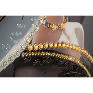 DIPINTO SU TELA LACCATO WIEN HAT -A- C/CORNICE CM 62X4X92