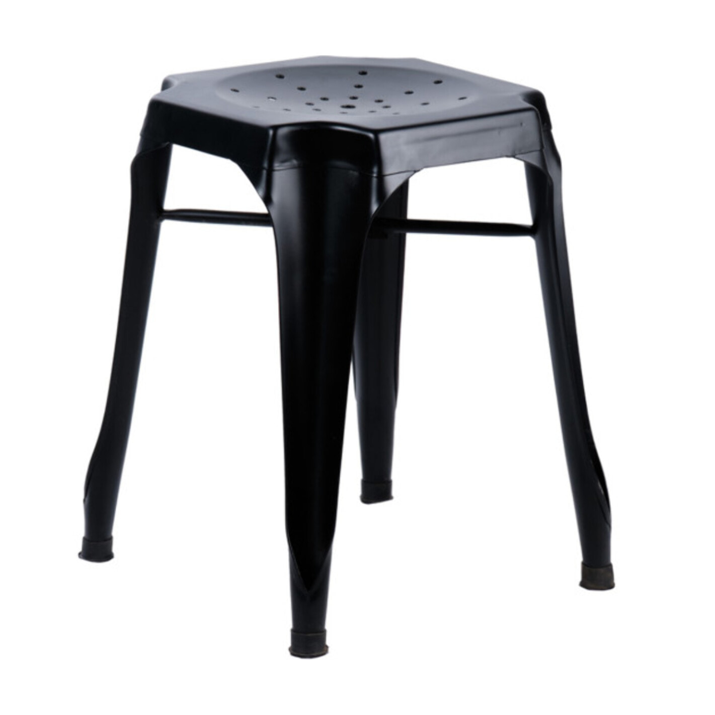 Tabouret en métal noir au style Industriel - STEAL