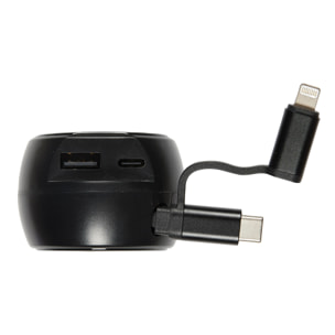 CHARGEUR ALLUME CIGARE CABLE RETRACTABLE 30W
