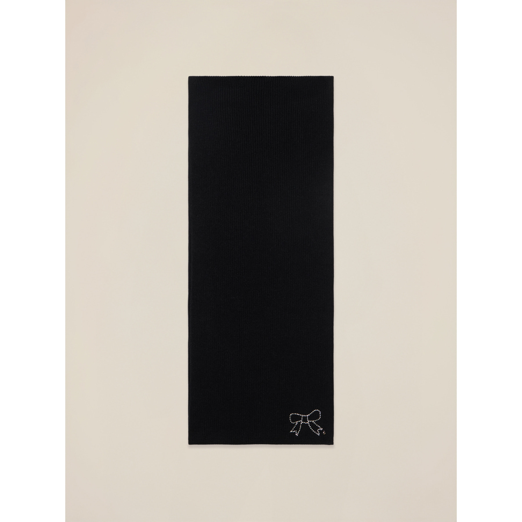 Oltre - Sciarpa in maglia con cristalli - Nero