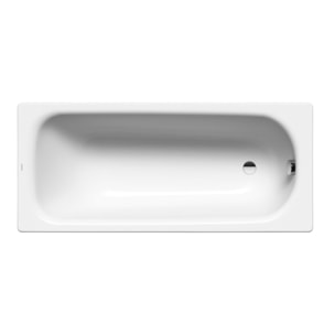 Saniform Plus 180x80 cm Baignoire rectangulaire en acier émaillé, sans pieds, blanc alpin (112800010001)