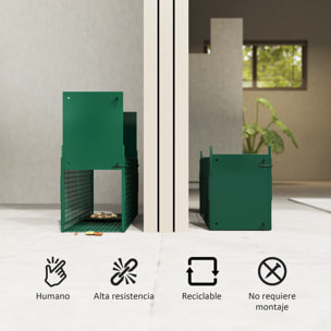 Trampa para Animales Vivos 60x18x20 cm Jaula Trampa para Gatos con 2 Puertas Asa y Marco de Acero para Conejos Ardillas Hurones Verde