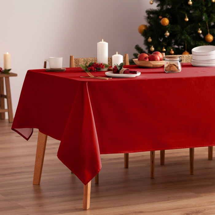 Mantel antimanchas CHRISTMAS GRANATE
