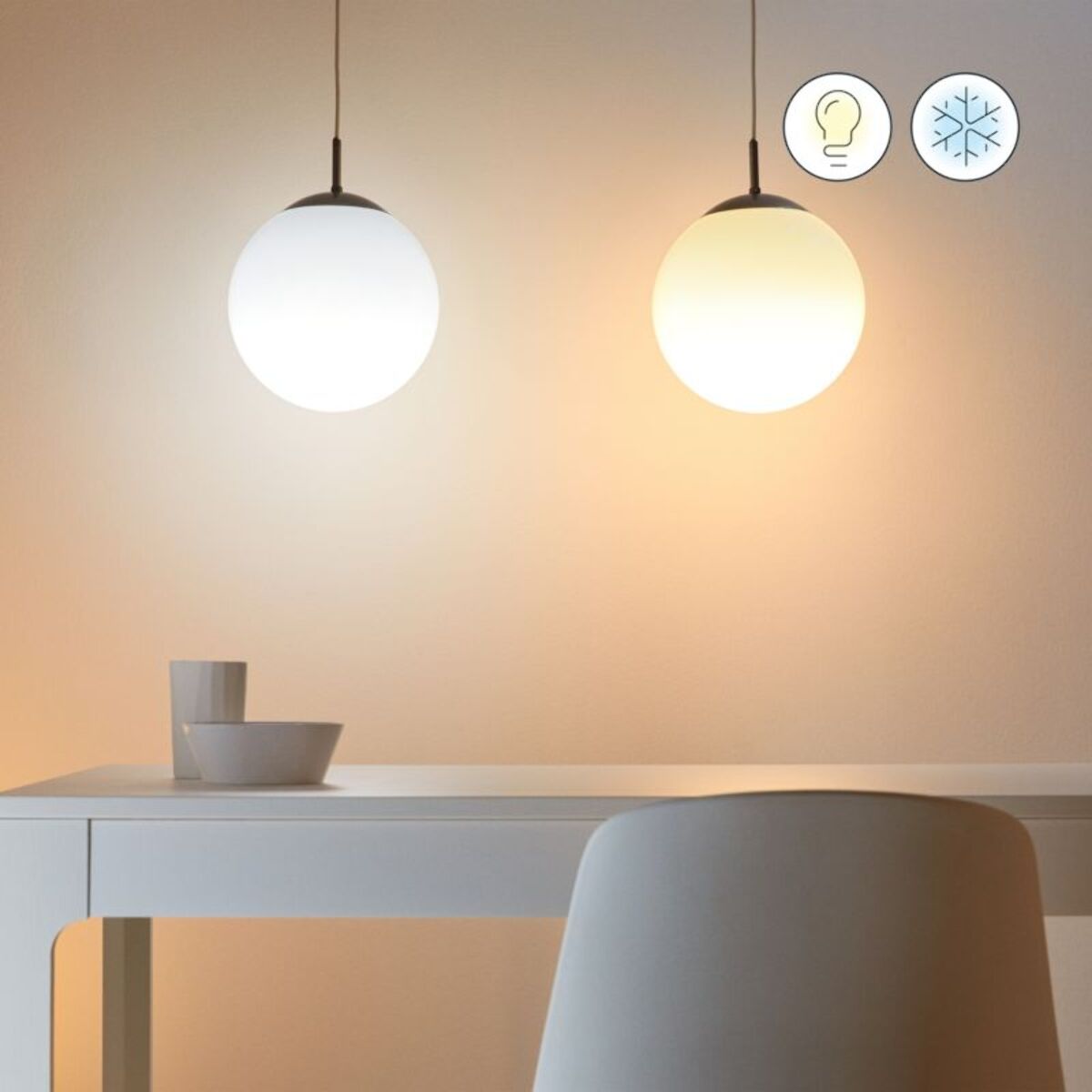 Ampoule LED connectée WIZ E14 Couleur Sphérique 40W