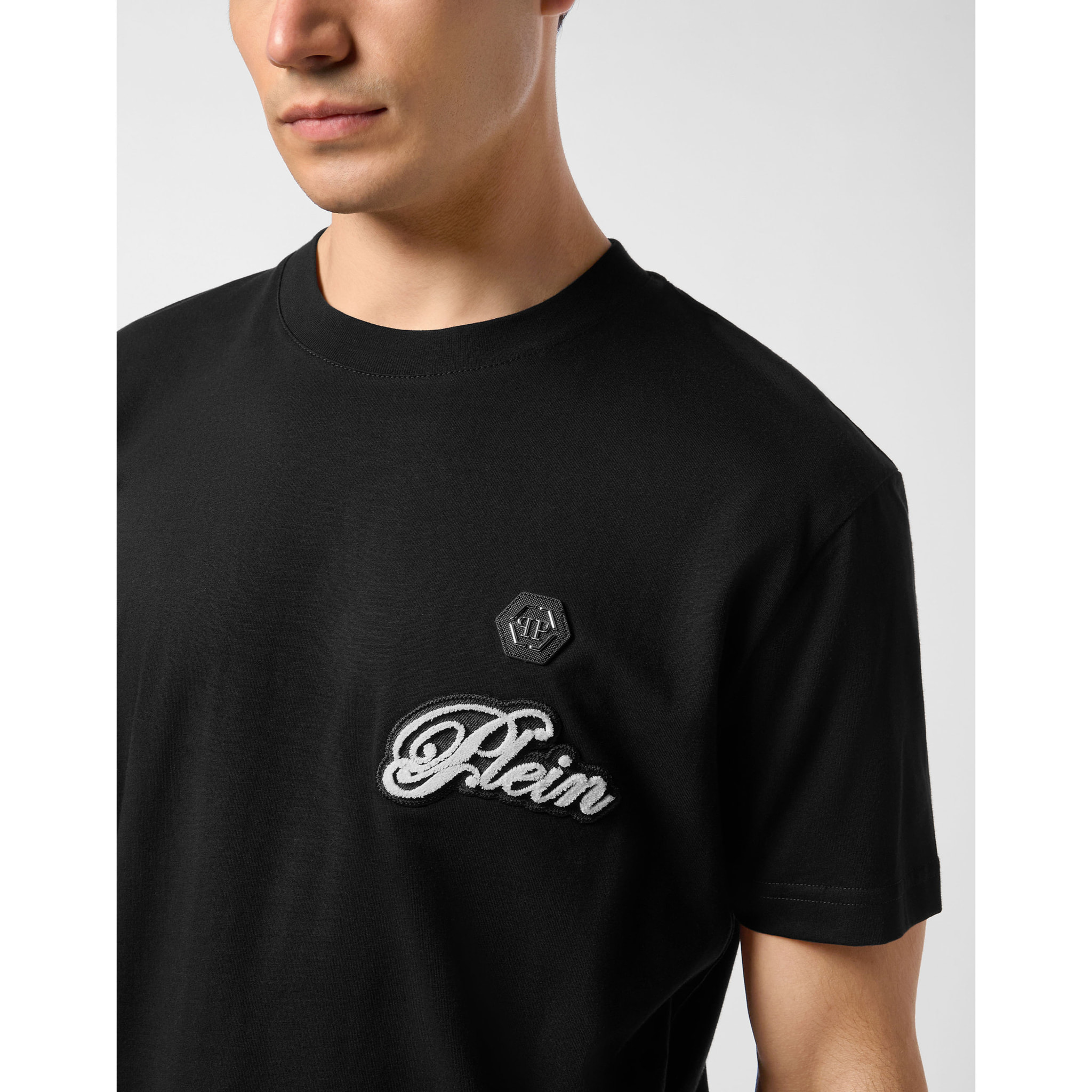 PHILIPP PLEIN T-Shirt Round Neck Ss SIGNATURE