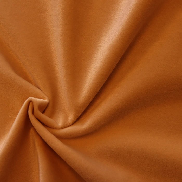 Tissu en velours uni ameublement - Tabac