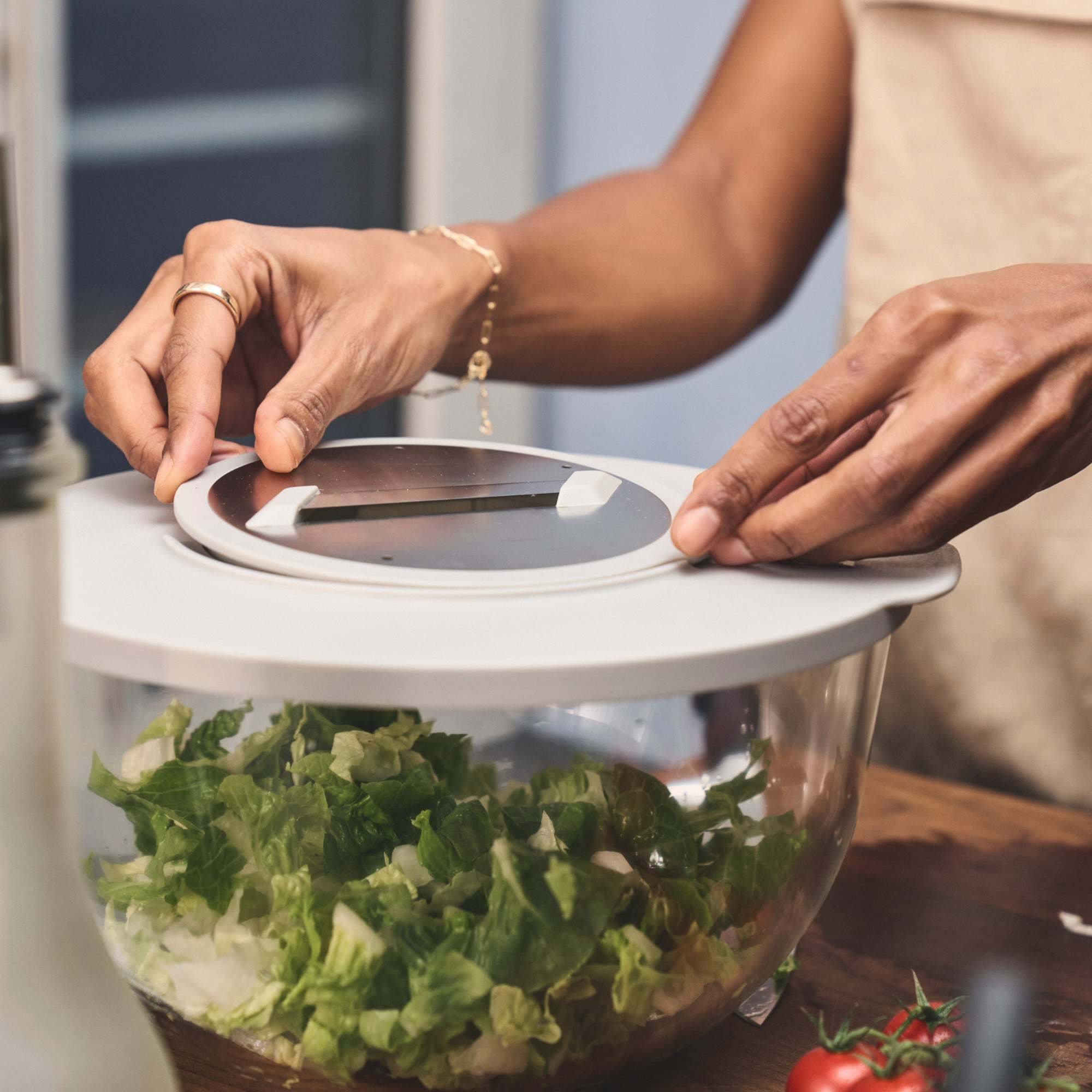 Bol sous vide L / 24 cm, Verre, Transparent