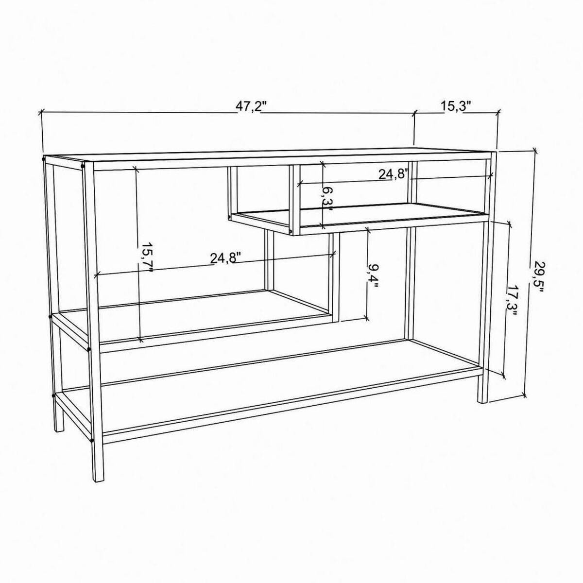 Mobile porta TV Dplizzar, Credenza da soggiorno, Armadio basso per TV, Base parete attrezzata, 120x39h75 cm, Oro e Antracite