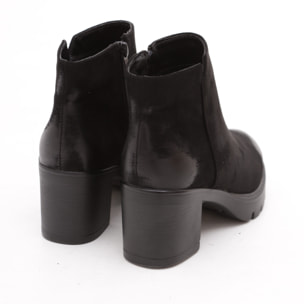 STIVALETTO BASSO LISCIO NERO