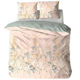 Parure housse de couette imprimé 100% coton - helia