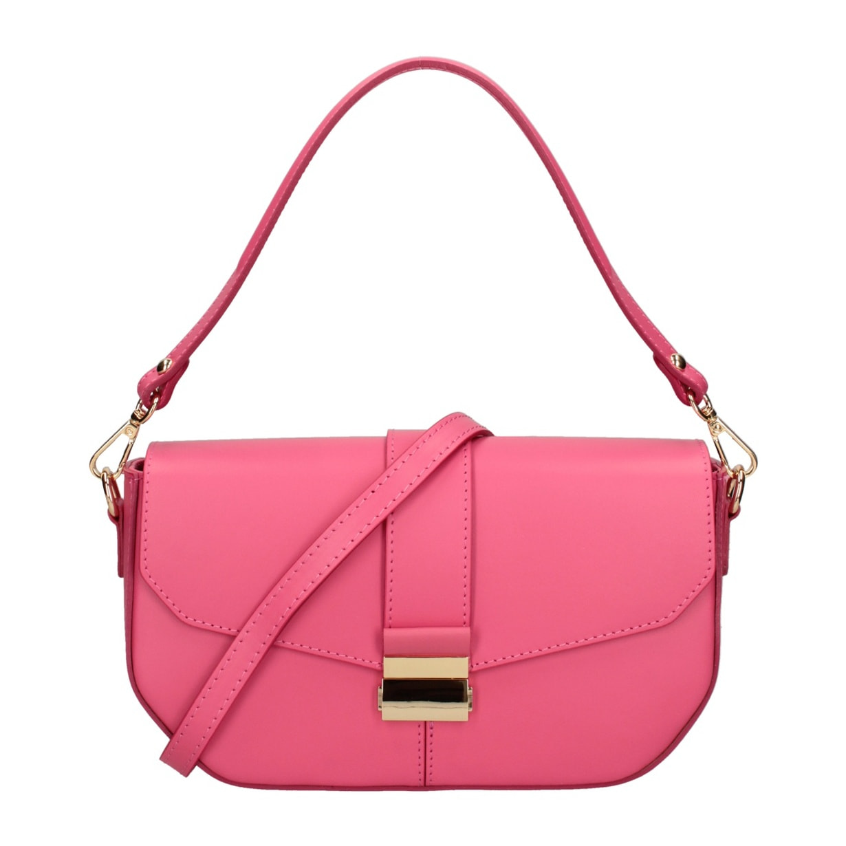 Borsa a spalla da donna - Modello False - Vera pelle - 27.0 x 15.0 x 7.0 cm