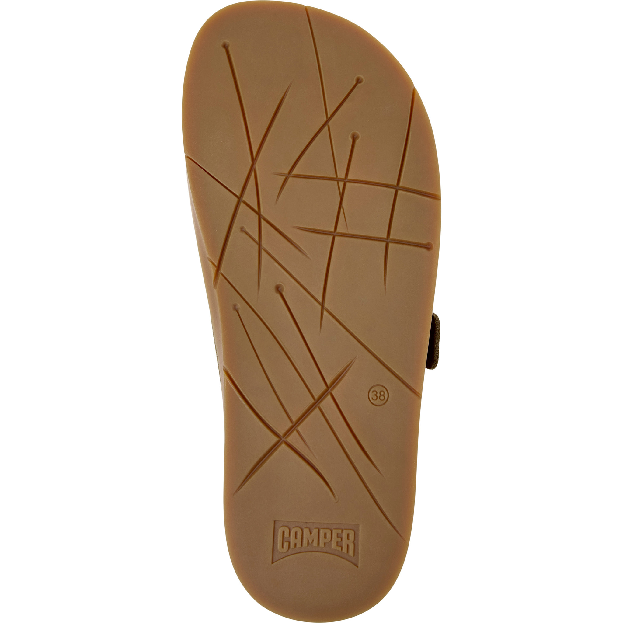 Sandalias - CAMPER Lluc Sandal - Verde - Cuero de gamuza