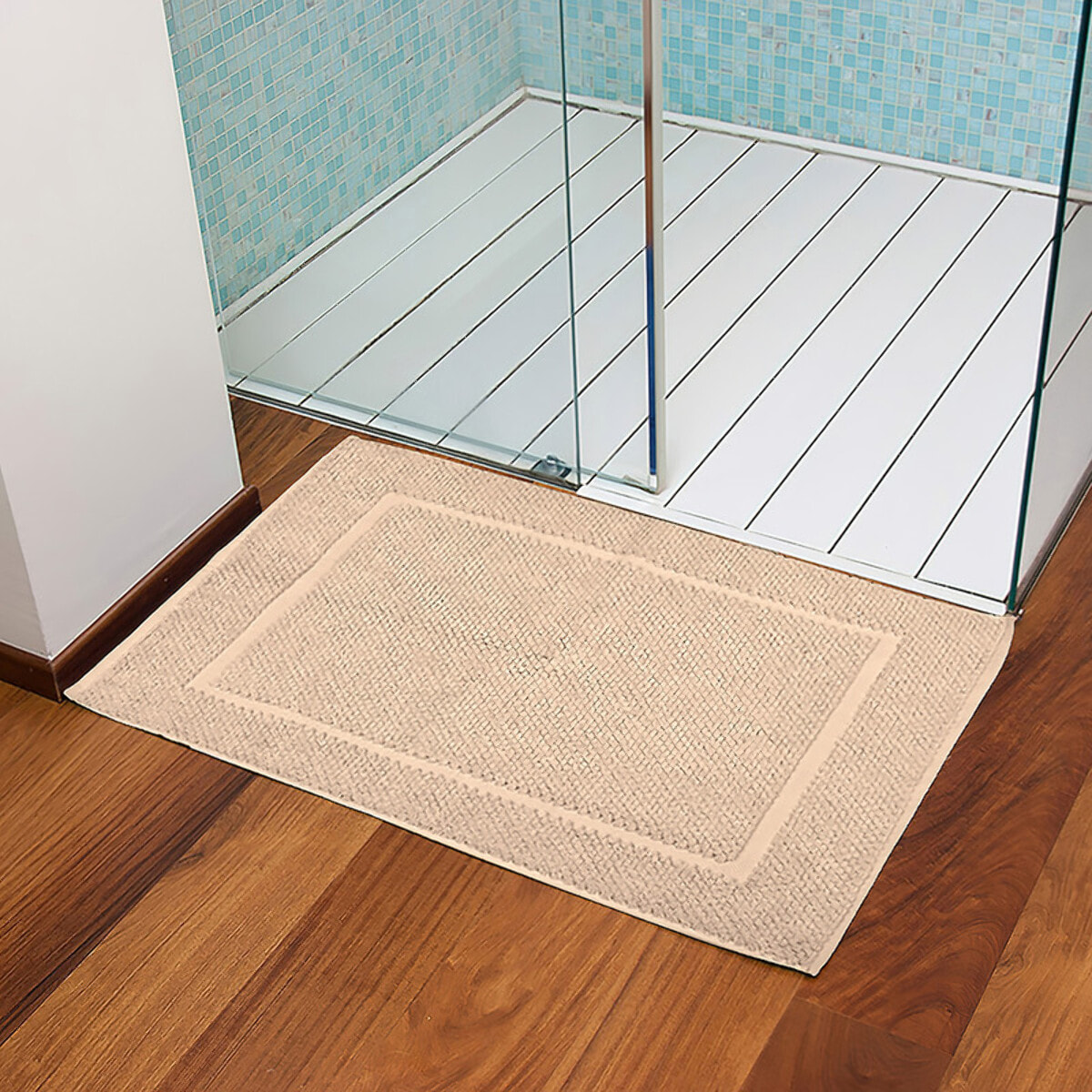 INTRECCI Tappeto Bagno in Spugna, 50x70 cm, Tinta Unita, Modello: Bichicco