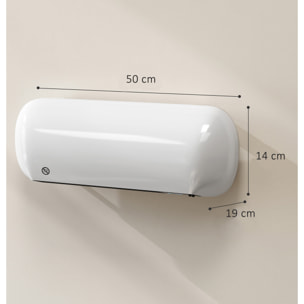 Calefactor Eléctrico Cerámico de Pared, 2000W, con 3 Modos, Pantalla LED, Termostato Regulable, Temporizador 24h, Oscilación, Mando a Distancia y Detección de Ventanas Abiertas