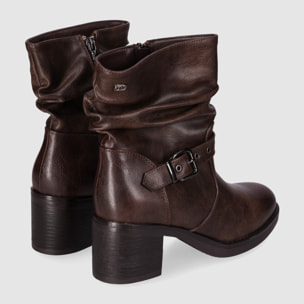 Botines - Marron - Tacón: 7 cm