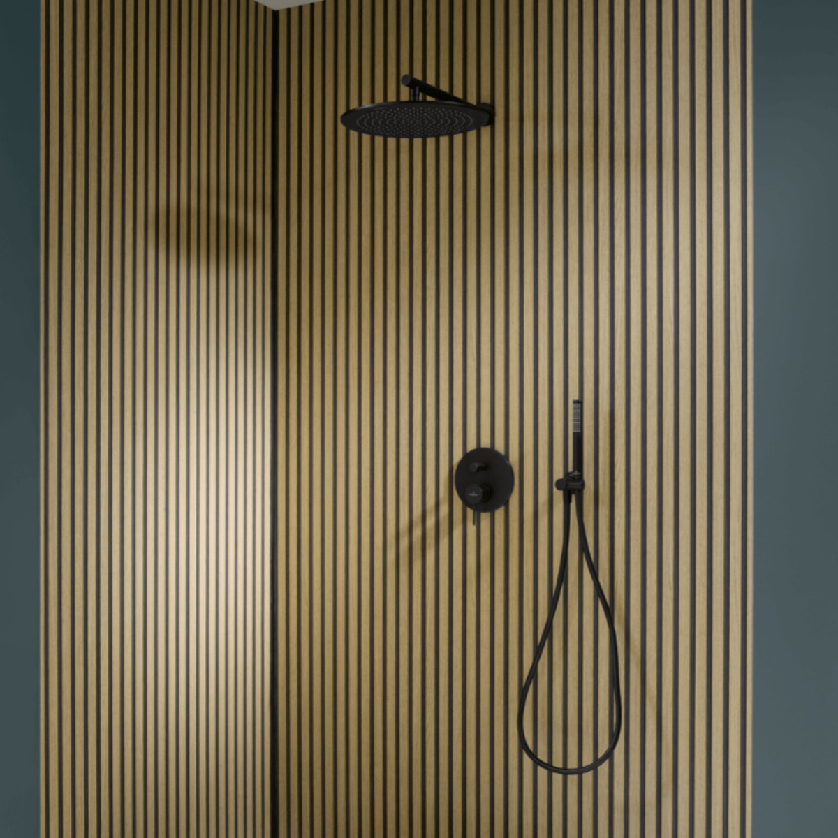 Mitigeur mécanique encastré avec inverseur Loop & Friends Noir mat