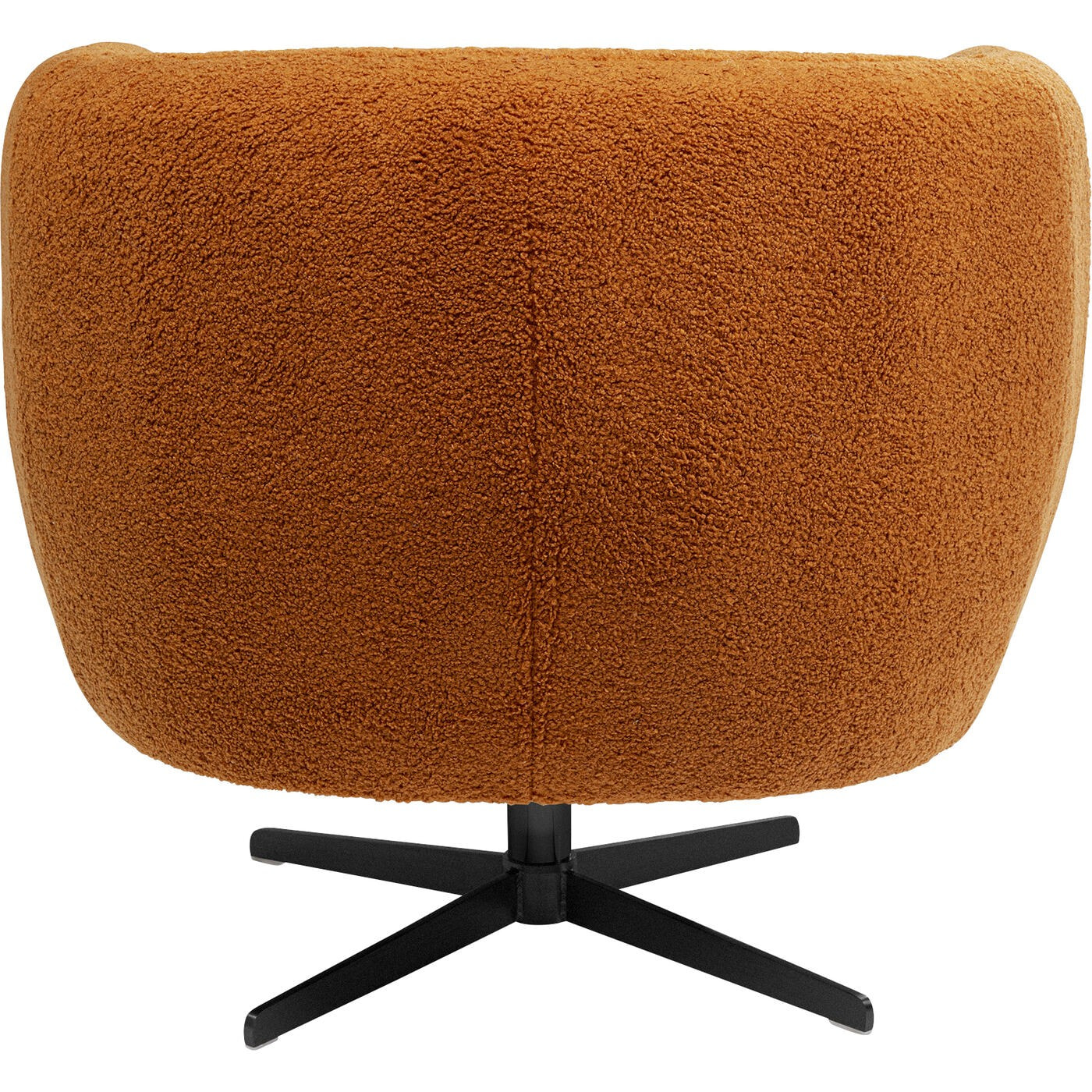 Fauteuil pivotant Fuzzy marron Kare Design