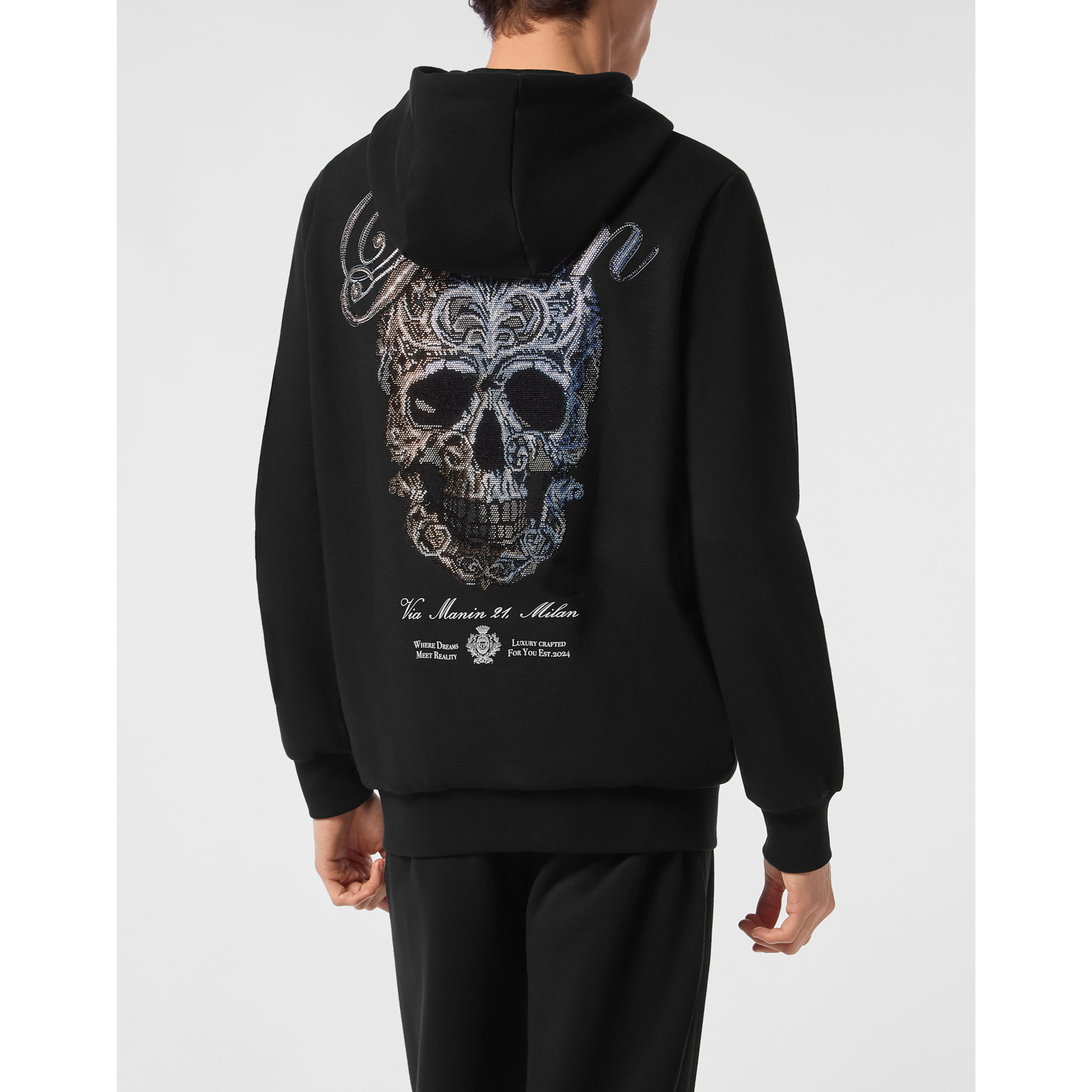 PHILIPP PLEIN Hoodie Sweatjacket SKULL