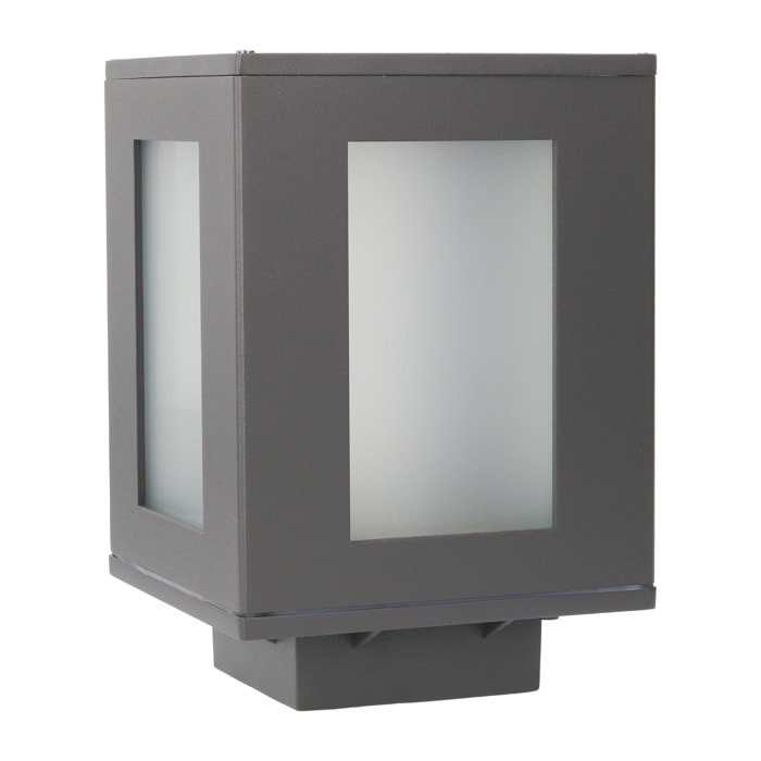 Forlight Baliza Ip44 Alfil E27 23W Gris Urbano