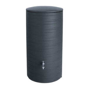 Bidón para agua de lluvia NOVARA de 280L color Antracita